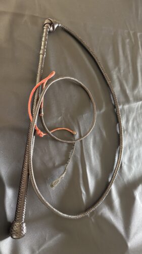 Stock Whips - Red Cow hide photo review